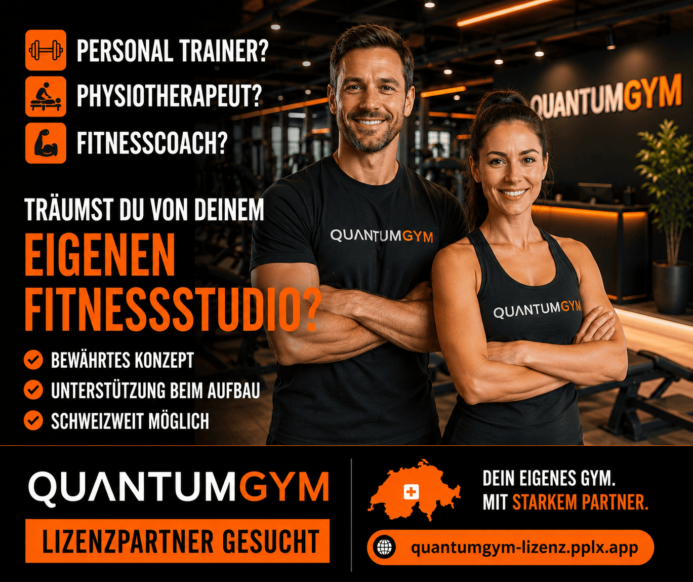QuantumGym Fitnessstudio Konzept